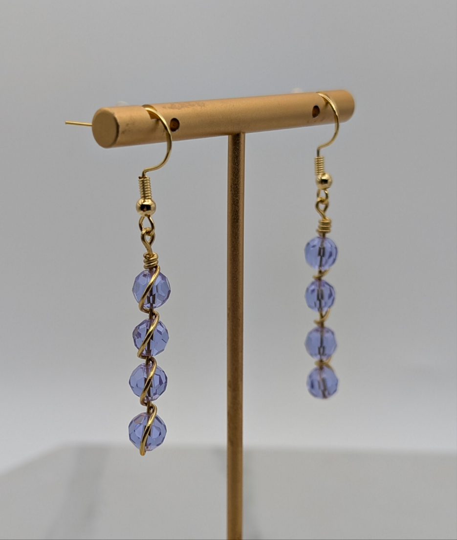 Lilac Dangle Earrings