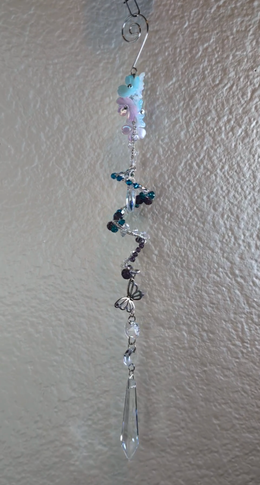 Butterfly floral twist suncatcher
