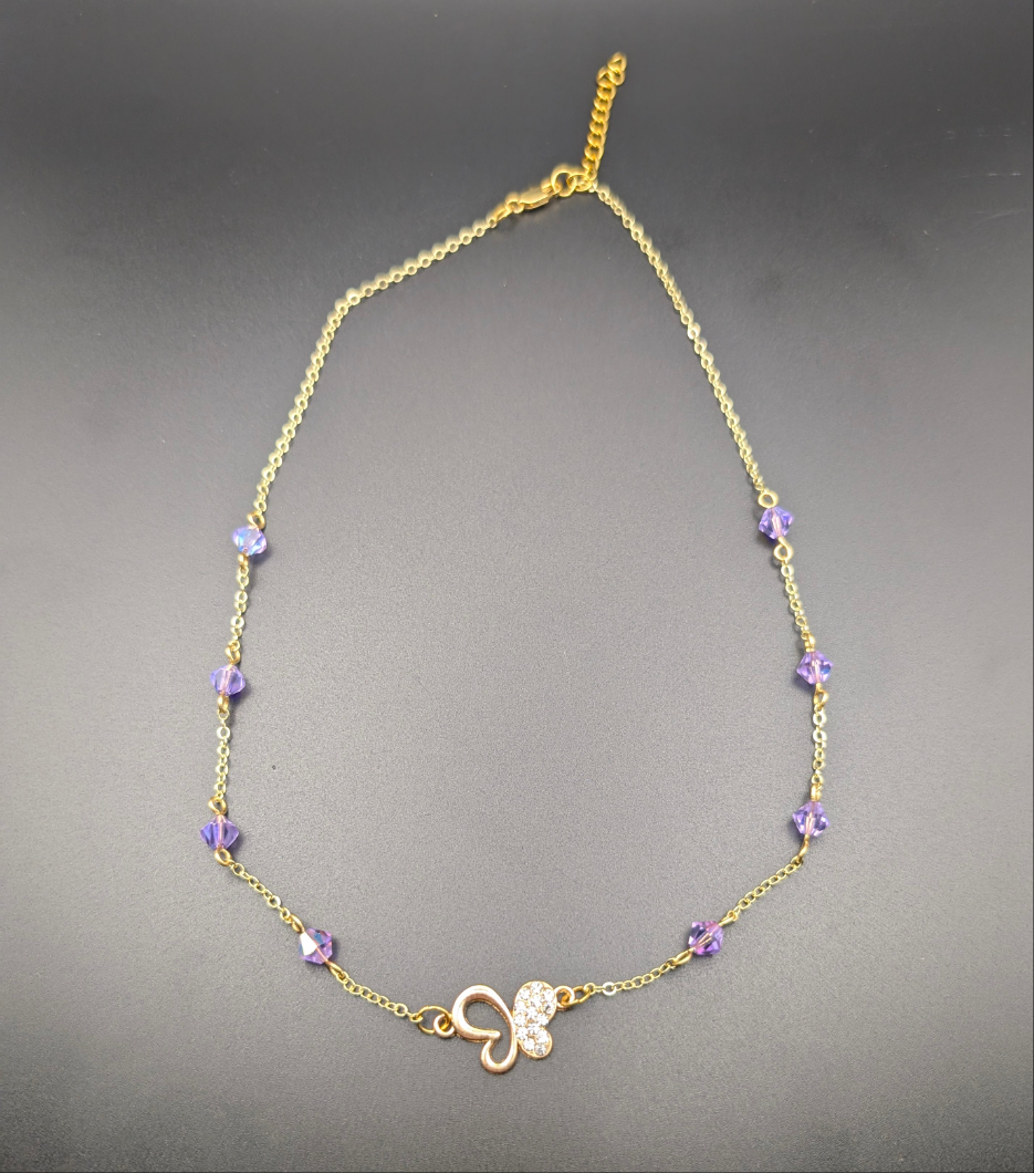 Crystal Butterfly Necklace