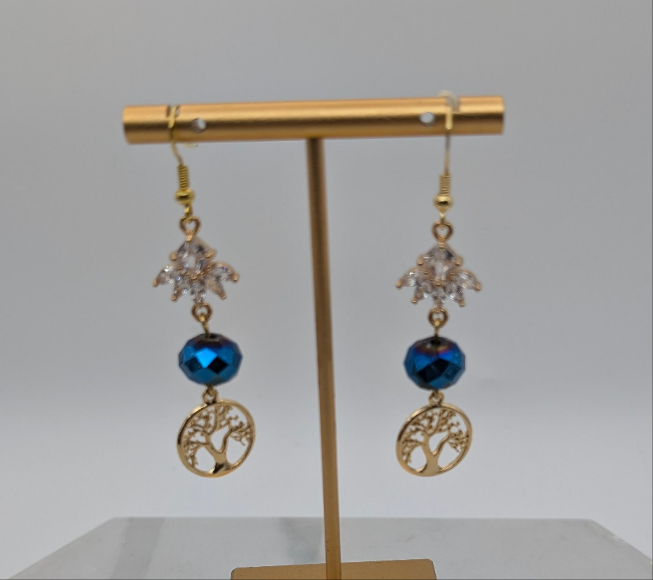 Gold Tree Of Life Earrings