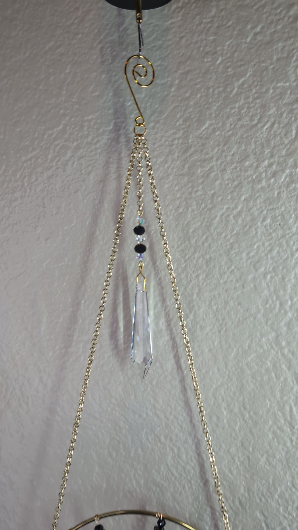 Black and Gold Tree of Life Suncatcher