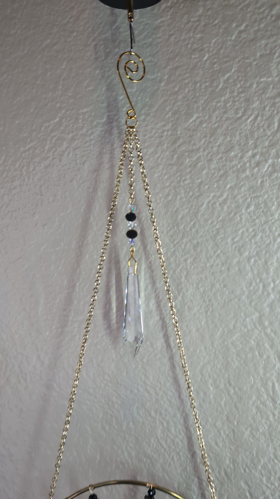 Black and Gold Tree of Life Suncatcher