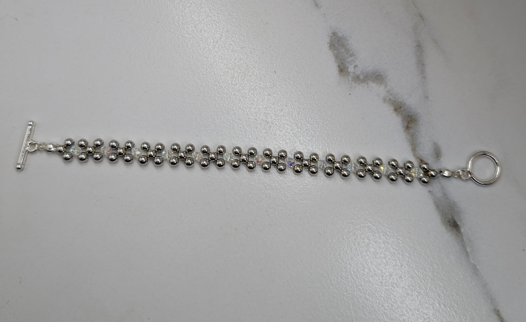 Silver Beaded Bracelet