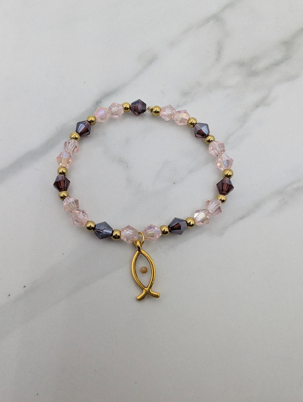 Fish Mustard Seed Bracelet