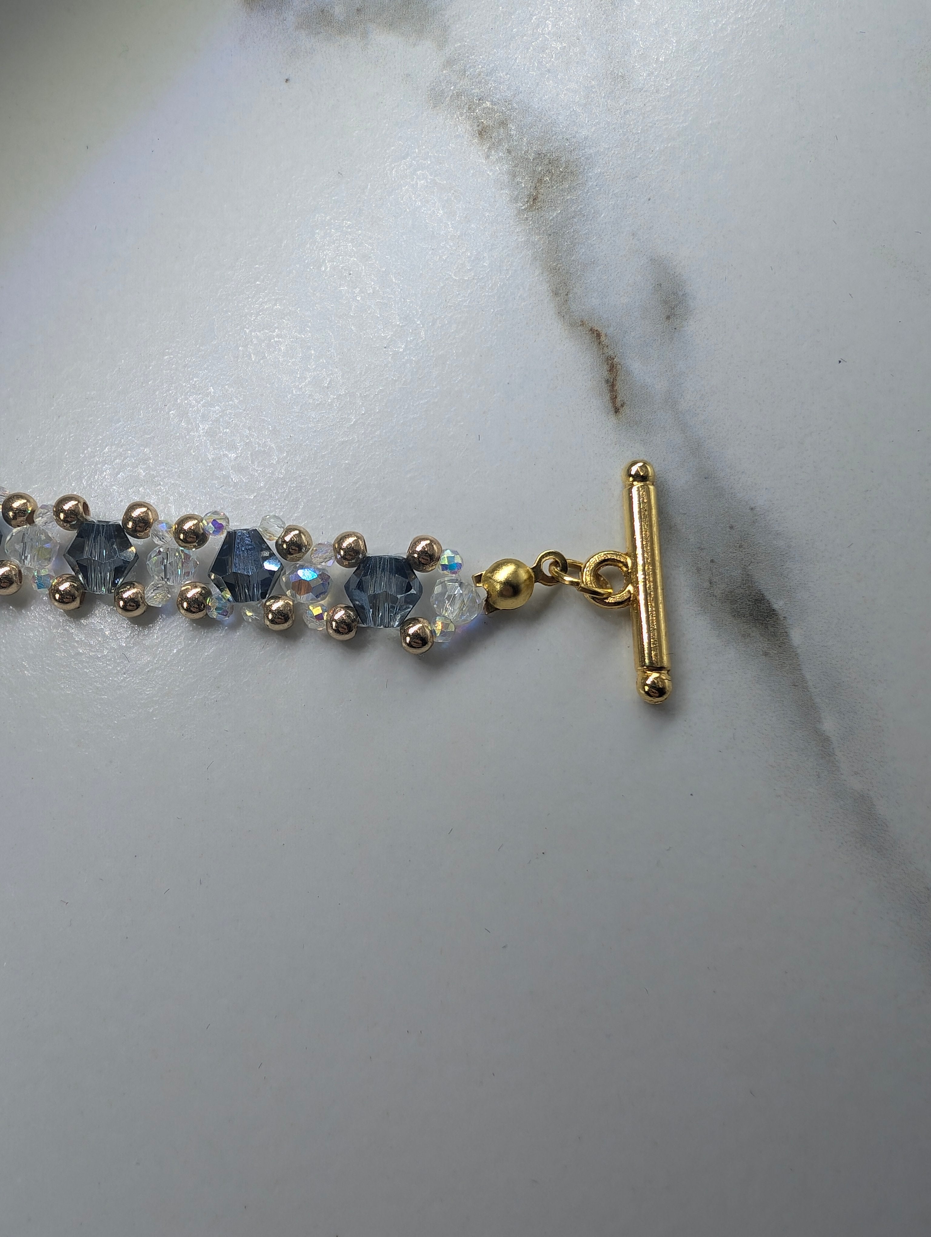 Violet Beaded Bracelet