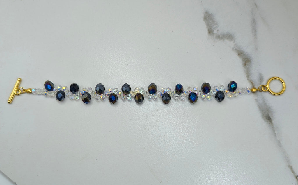 Black Beaded Bracelet