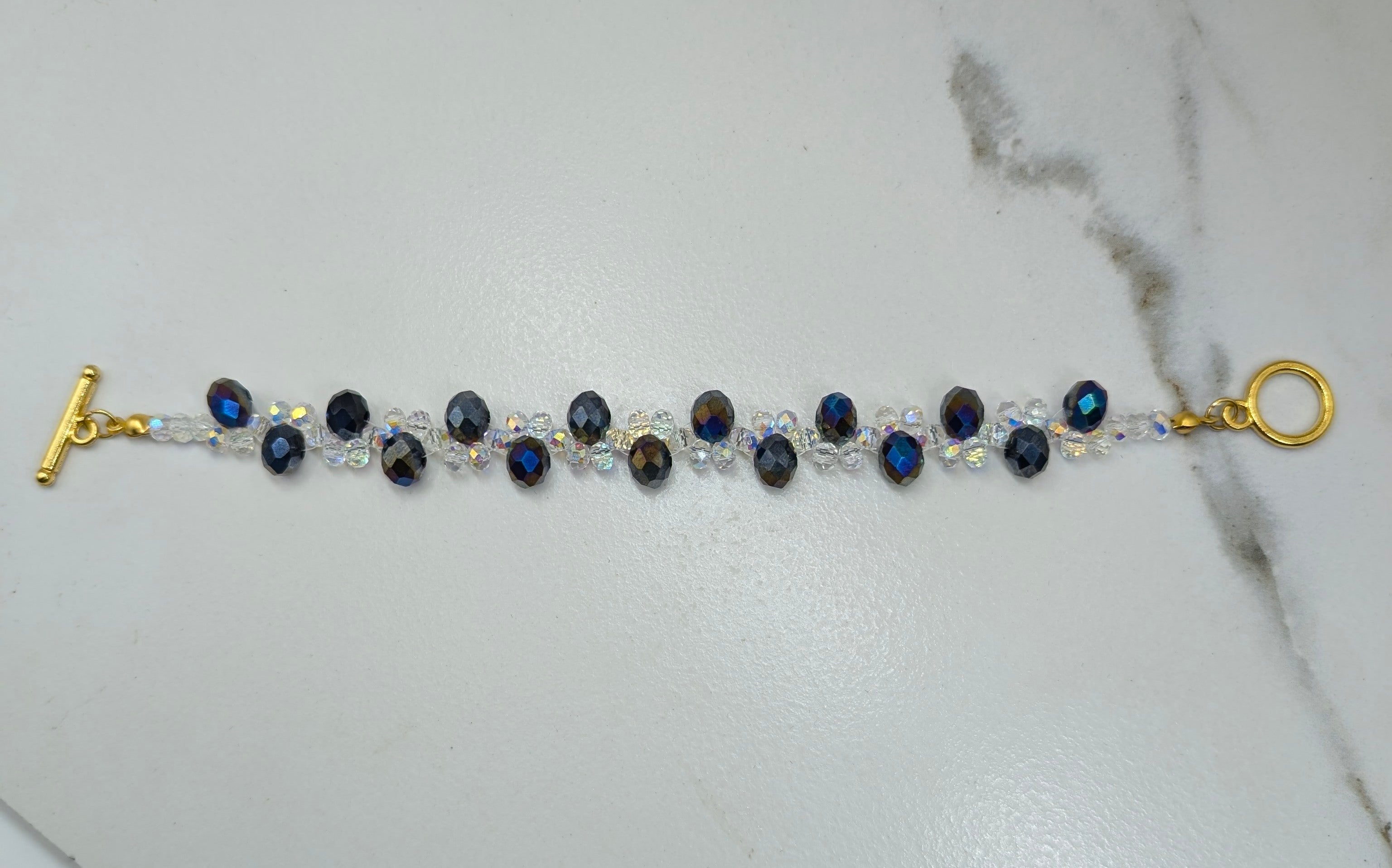 Black Beaded Bracelet