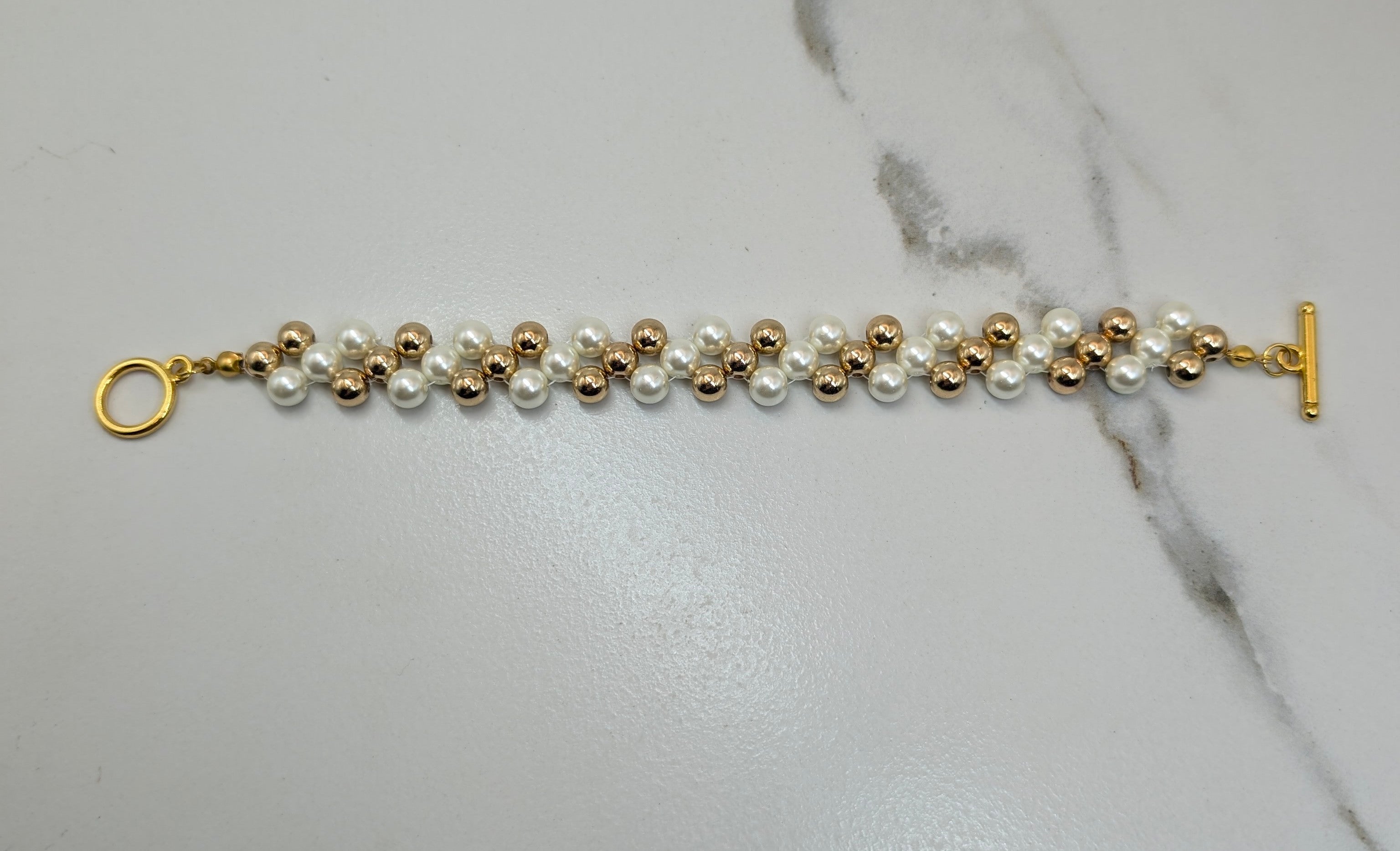 Pearl and Gold Bracelet