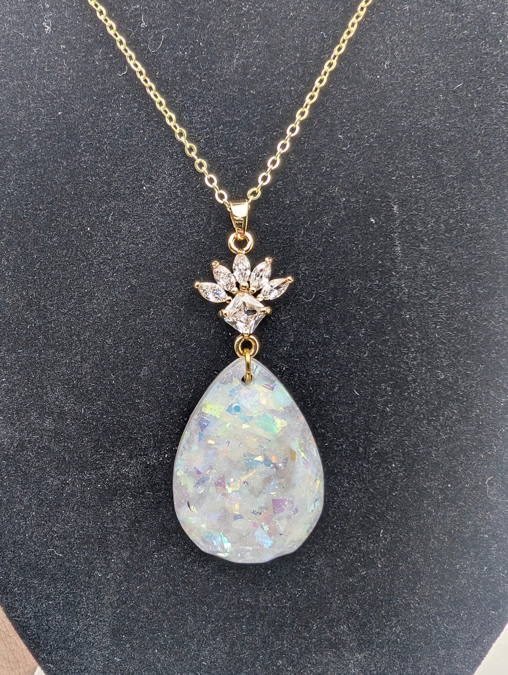 Opal Cubic Zirconia Necklace