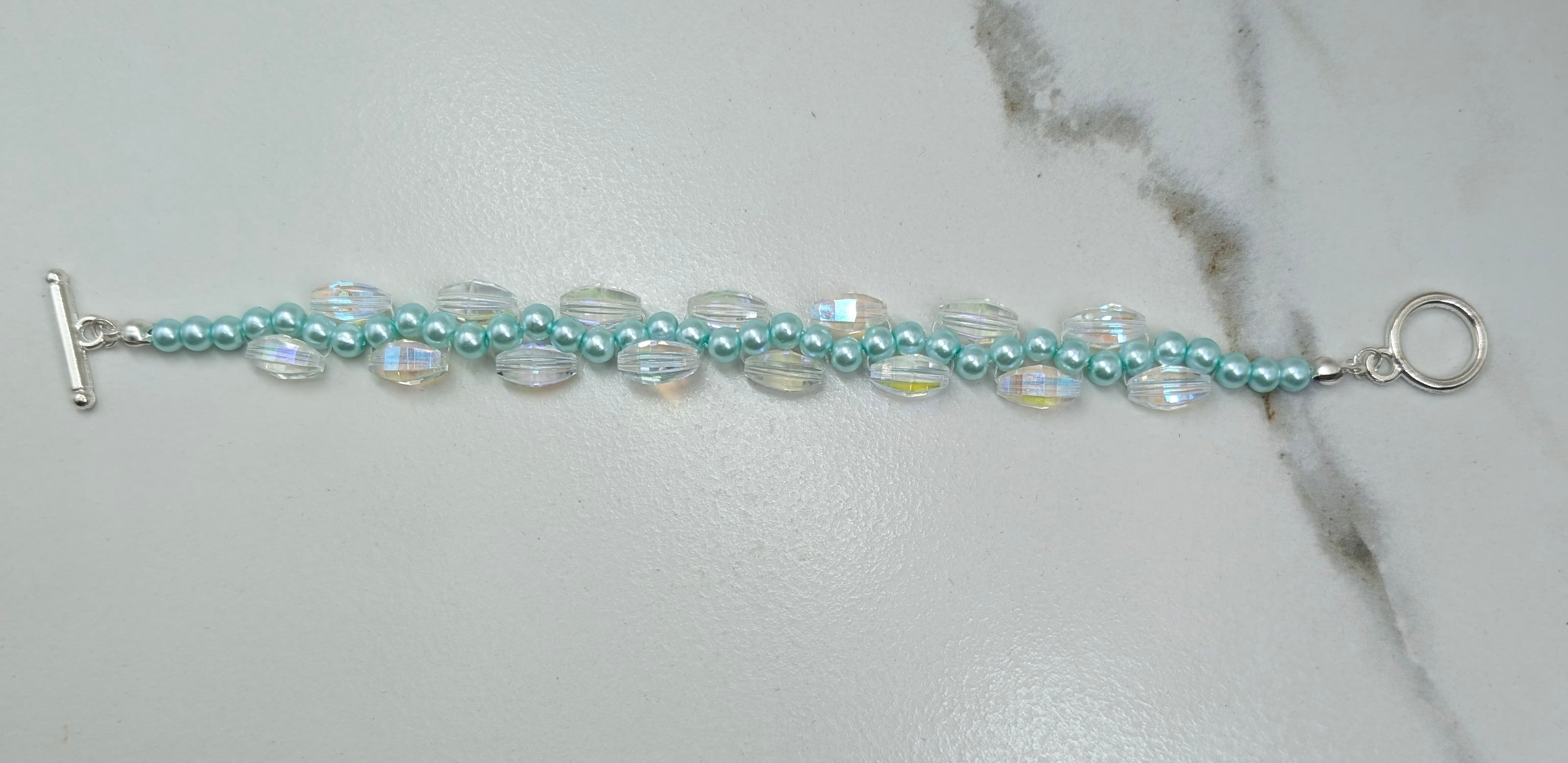 Teal Pearl Bracelet