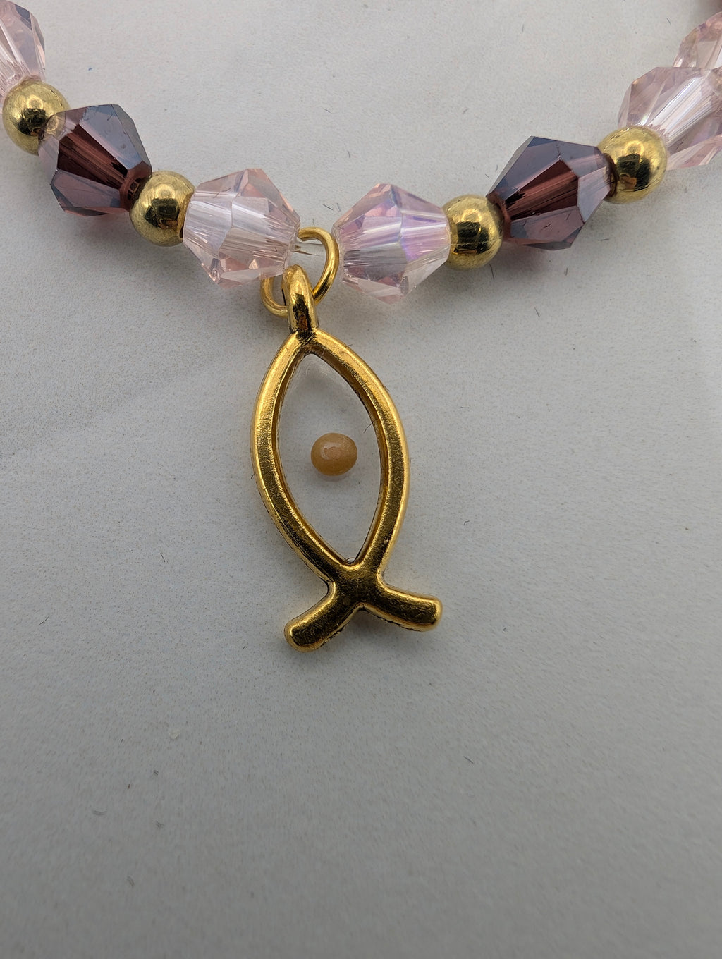 Fish Mustard Seed Bracelet