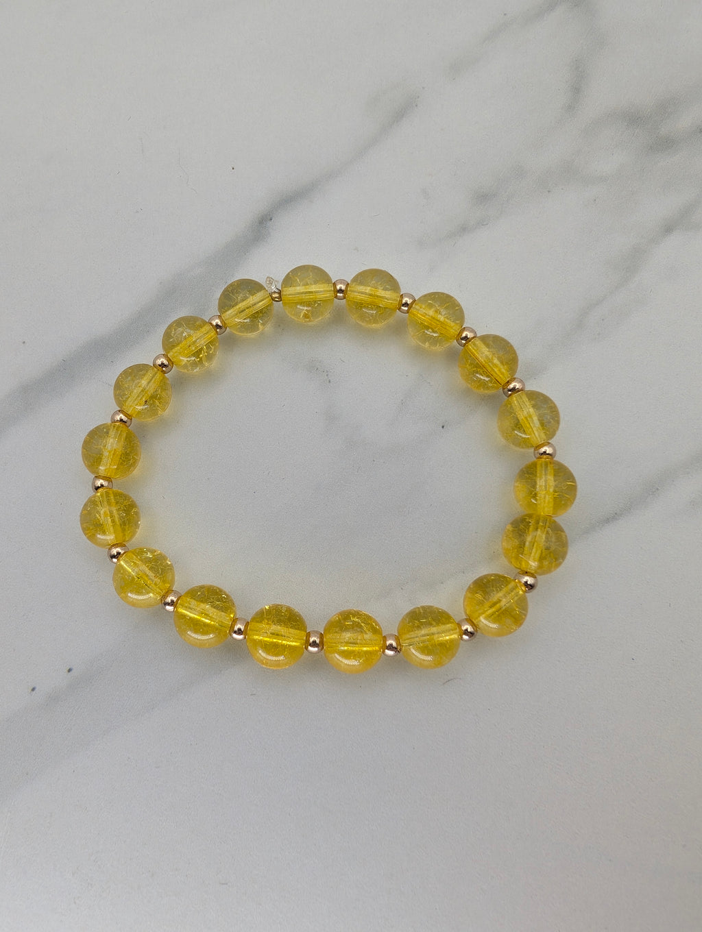 Natural Citrine Quartz Bracelet
