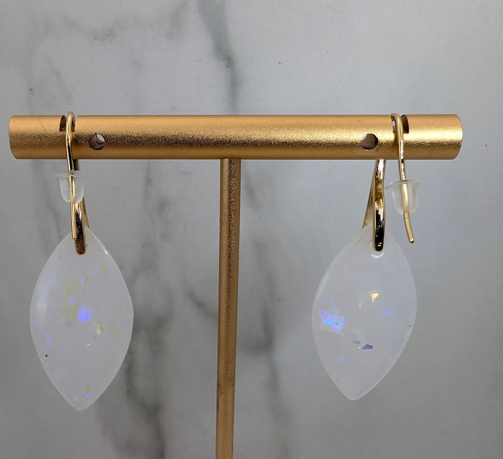 Opal Resin Dangle Earrings