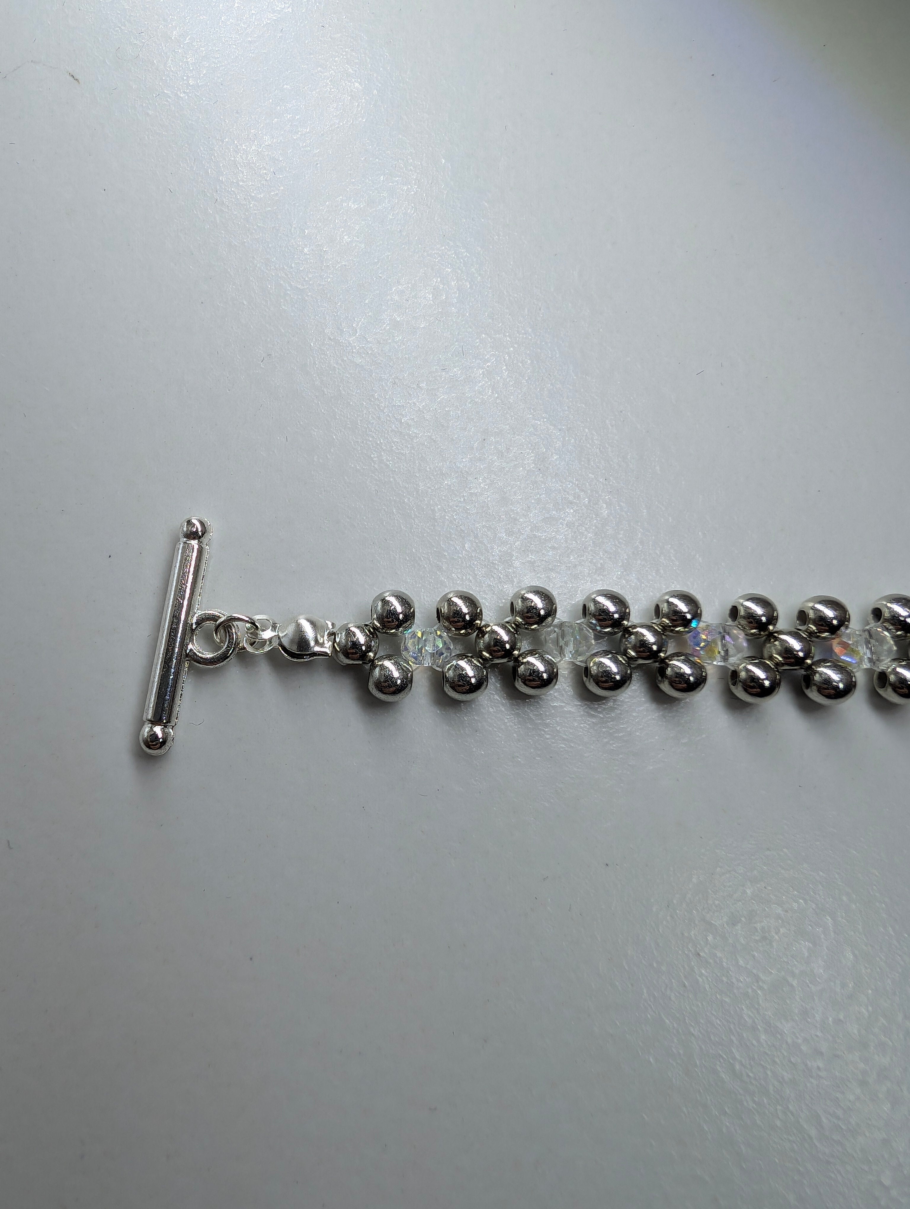 Silver Beaded Bracelet