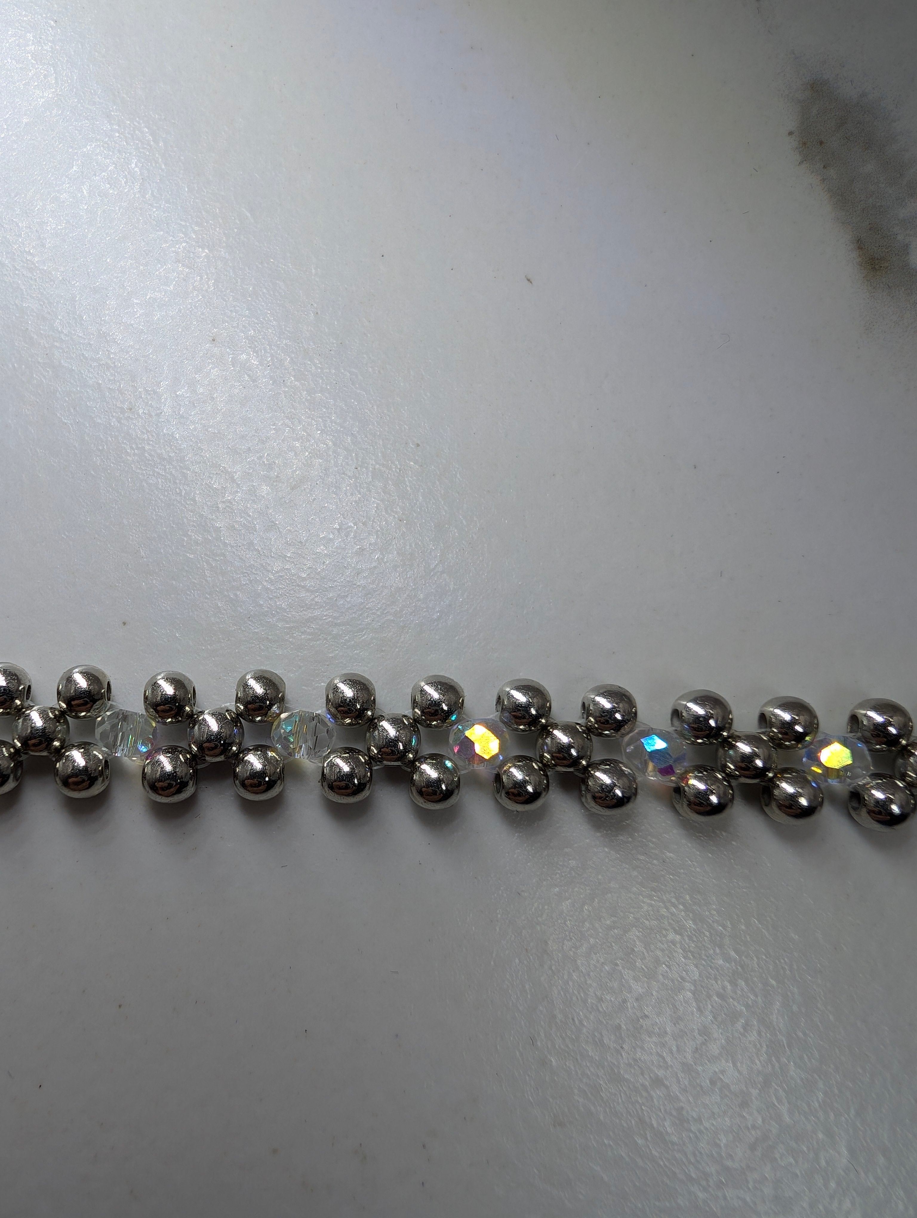 Silver Beaded Bracelet