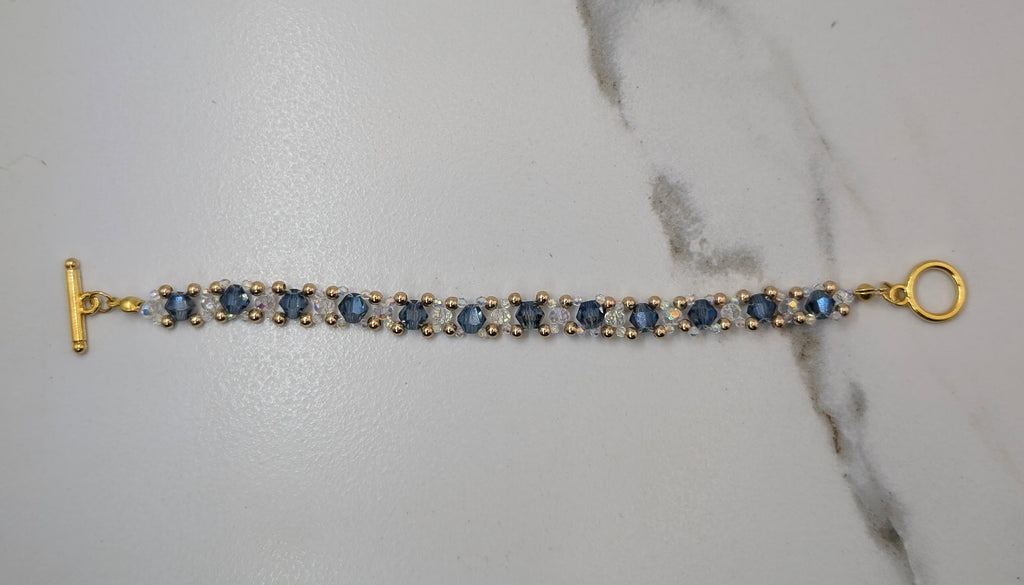 Violet Beaded Bracelet