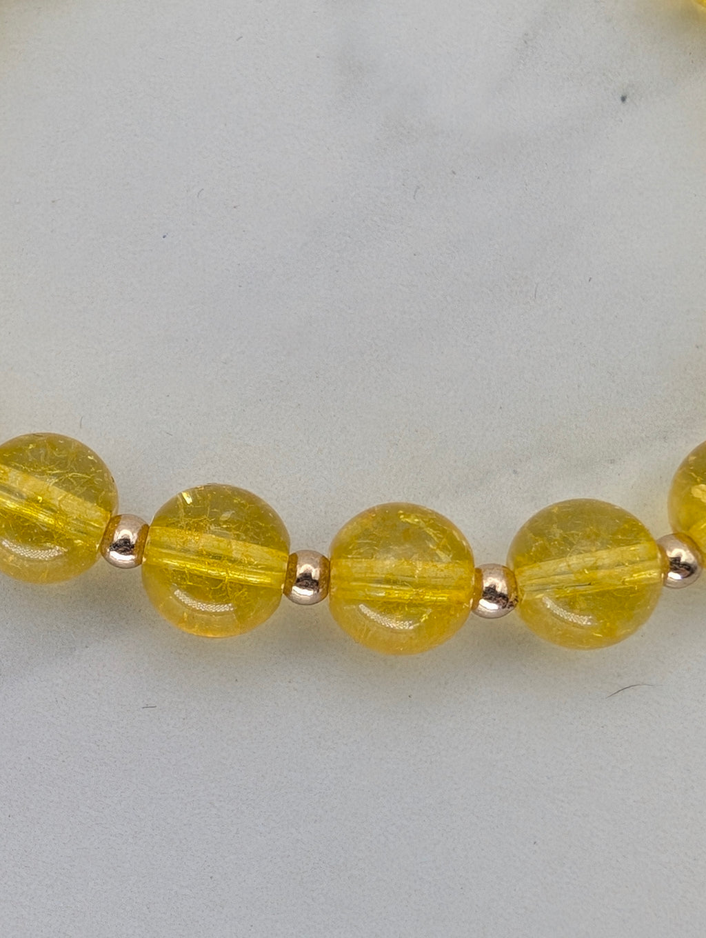 Natural Citrine Quartz Bracelet