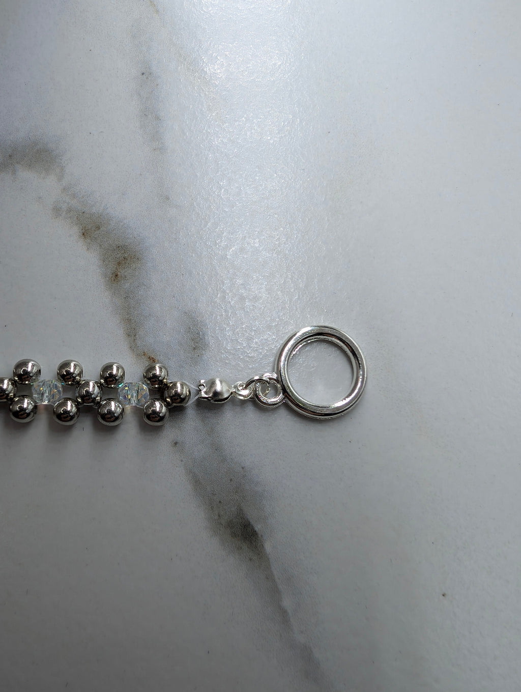 Silver Beaded Bracelet