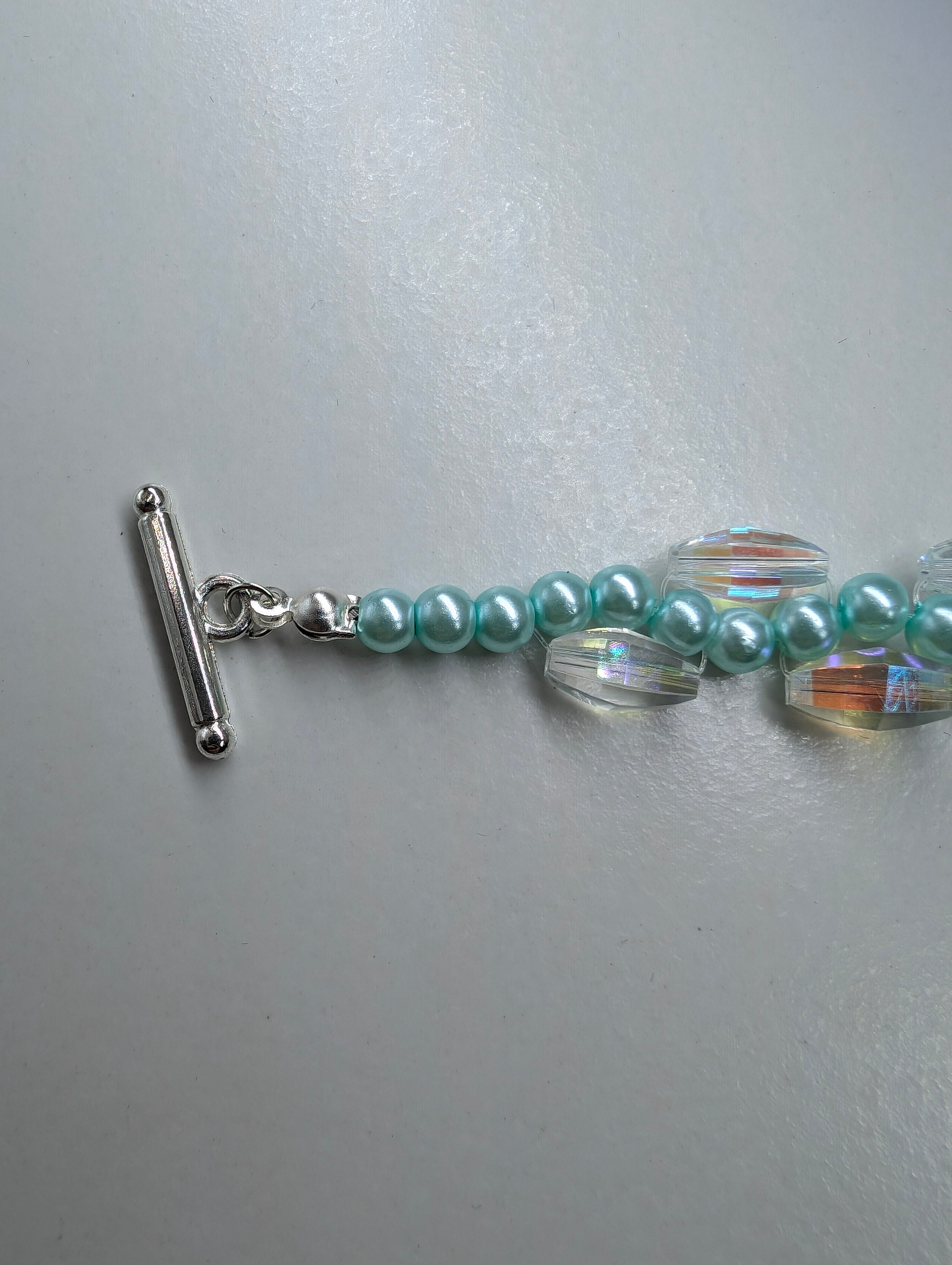 Teal Pearl Bracelet