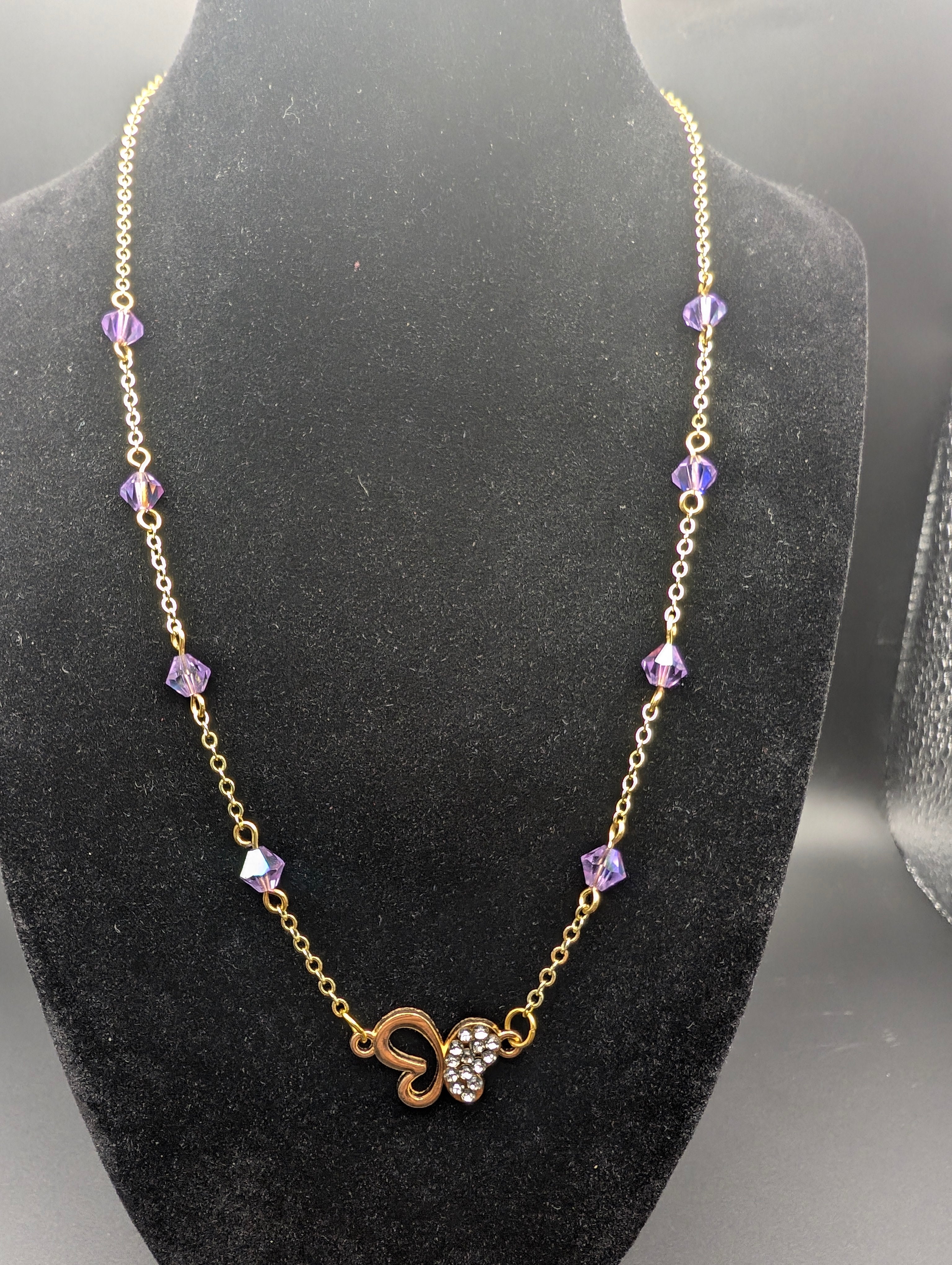 Crystal Butterfly Necklace
