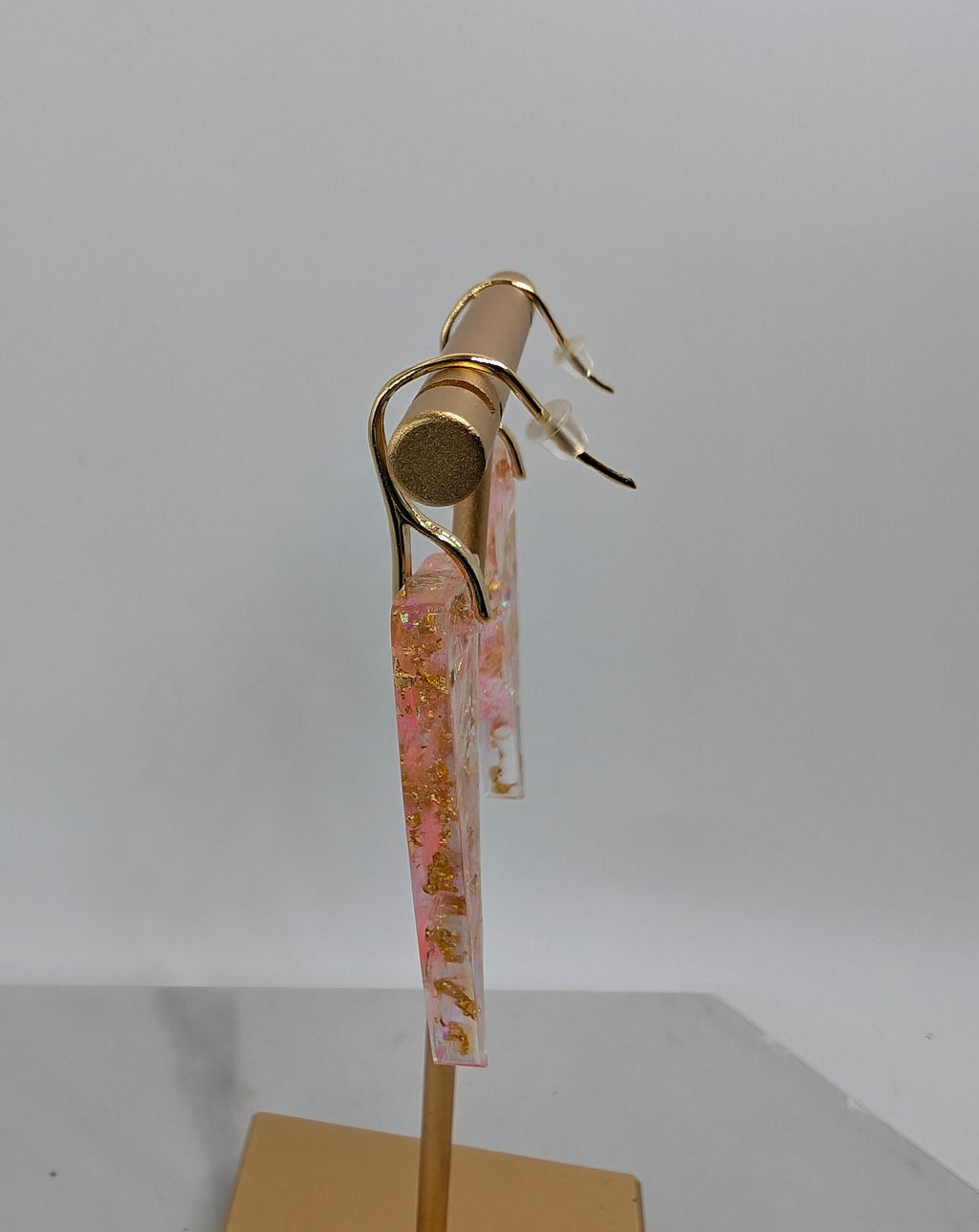 Triangle Resin Dangle Earrings